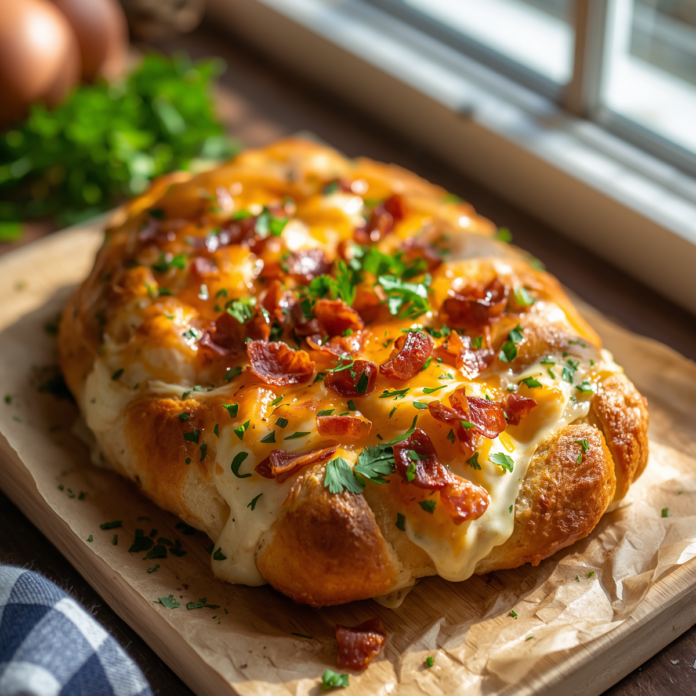 Loaded Chicken Bacon Ranch Stuffed Bread Recipe