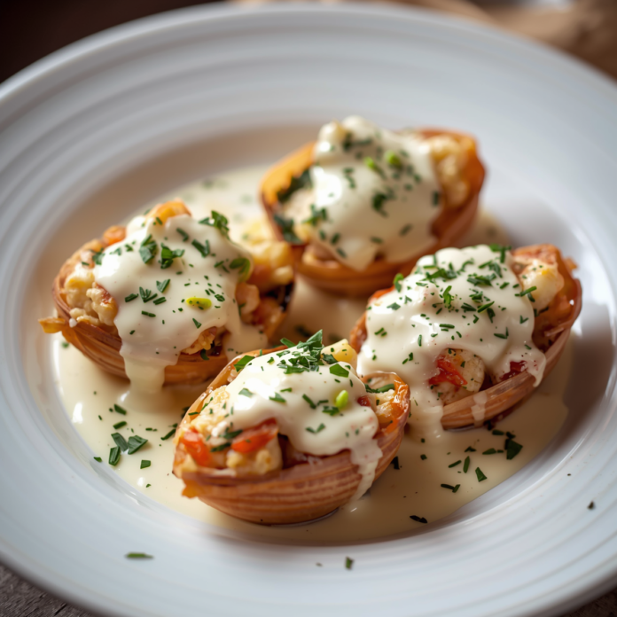Restaurant Style Seafood Stuffed Shells Recipe