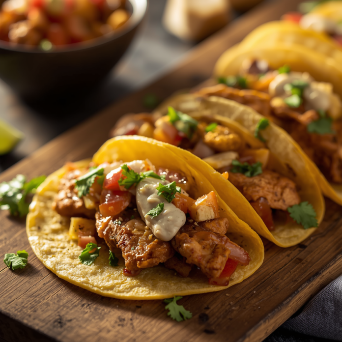 Slow Cooker Ranch Chicken Tacos Lazy Dinner Gold