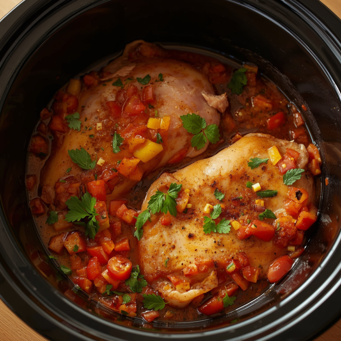 Slow Cooker Salsa Chicken Recipe