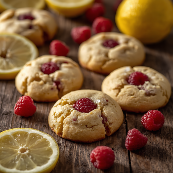 Soft Lemon Raspberry Cookies Recipe