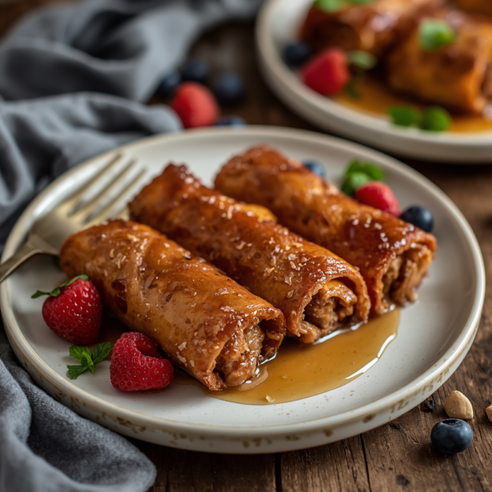 Sweet Savory Sausage French Toast Roll Ups Recipe