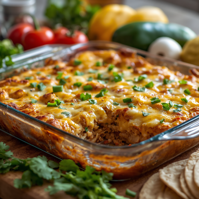 Cheesy Chicken Fajita Casserole Recipe