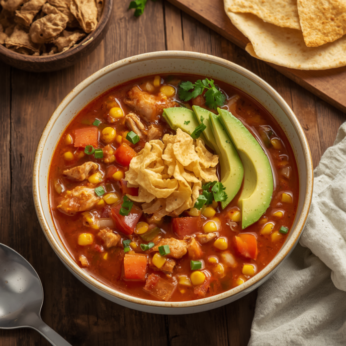 Homemade Chicken Tortilla Soup Recipe
