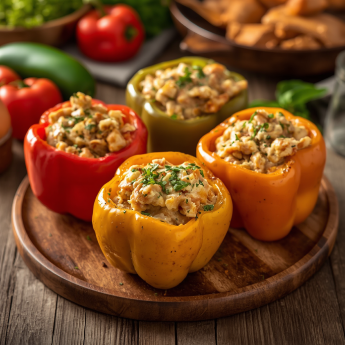Creamy Chicken Stuffed Peppers Recipe