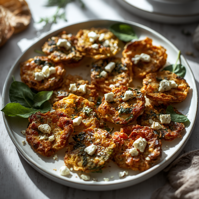 Crispy Spinach and Feta Crisps Recipe