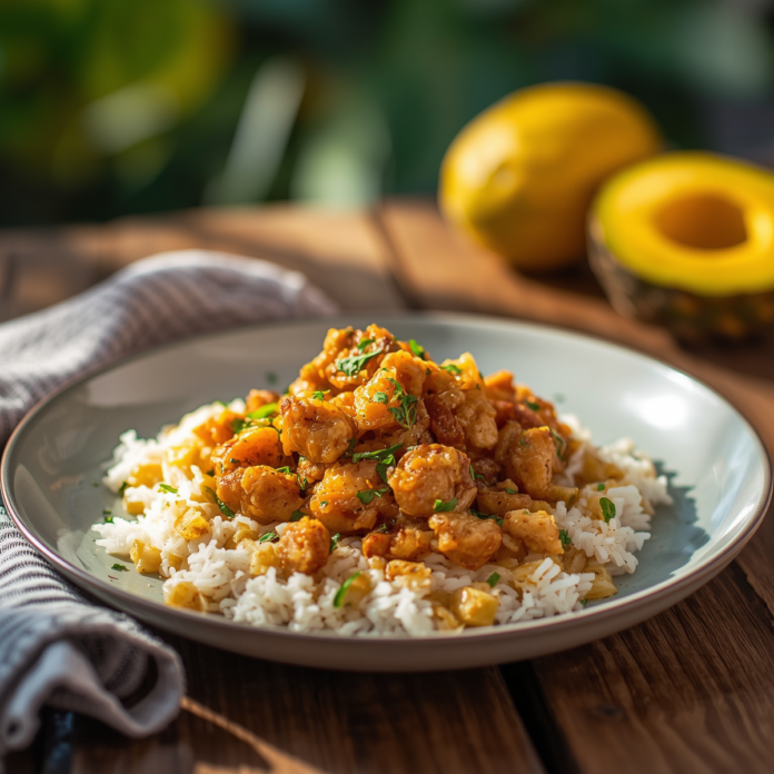 Easy Juicy Pineapple Chicken and Rice Recipe