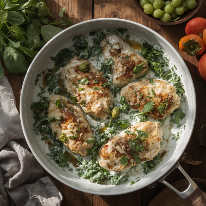 Simple Greek Yogurt Chicken Spinach Recipe