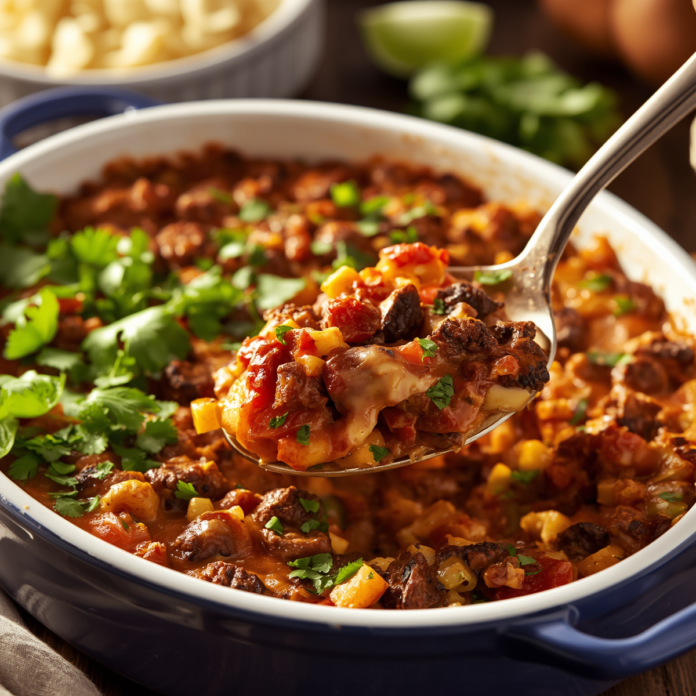 Hamburger Fajita Casserole Recipe Family Favorite