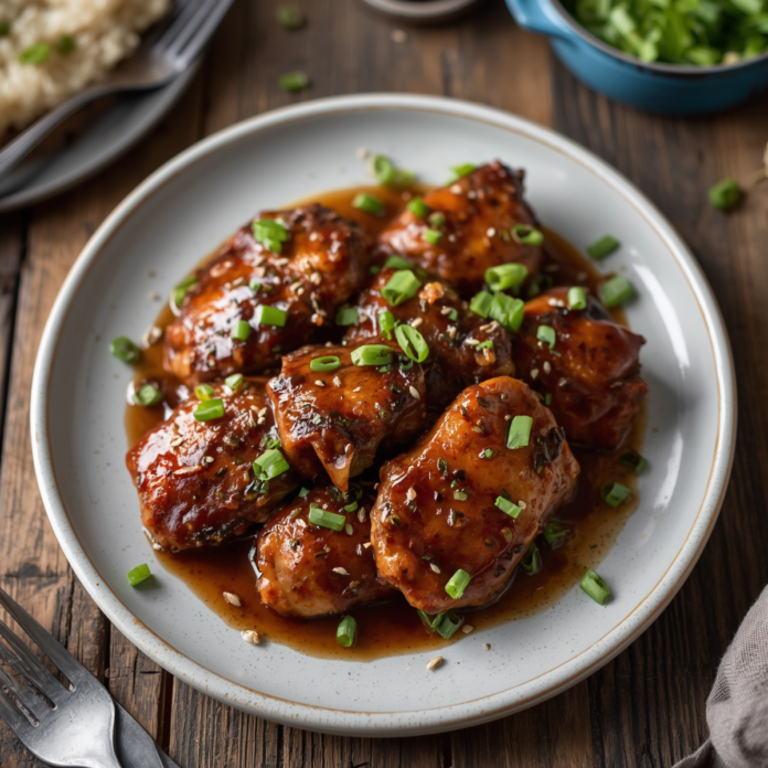 Honey Garlic Soy-Glazed Chicken Thighs Recipe
