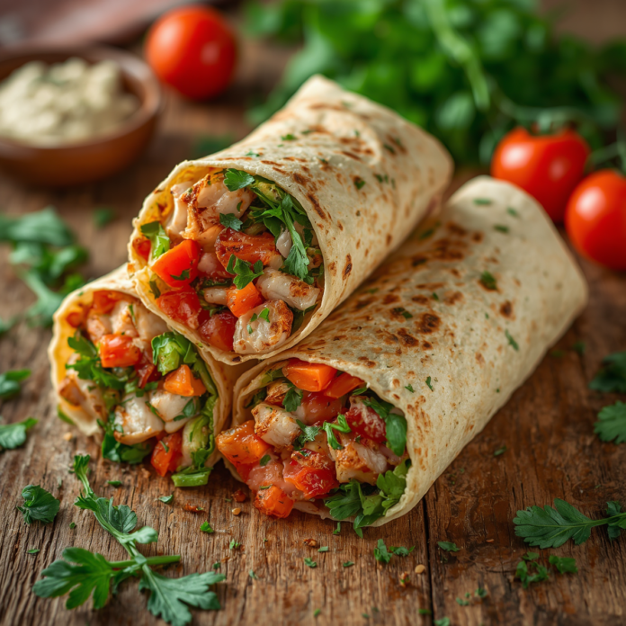 Irresistibly Low Carb Garlic Chicken Wraps Recipe