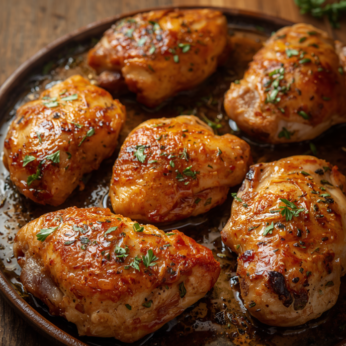Oven Baked Boneless Skinless Chicken Thighs Recipe