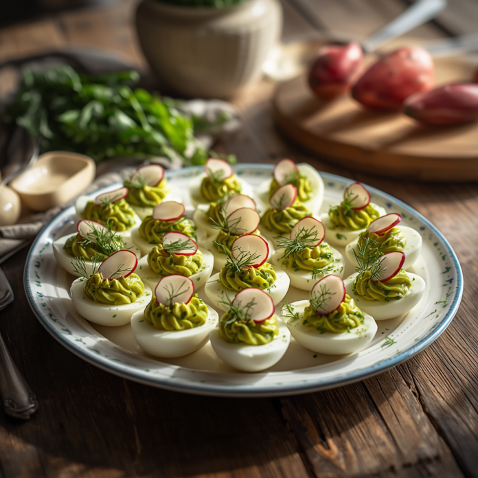 Easy Avocado Deviled Eggs Recipe