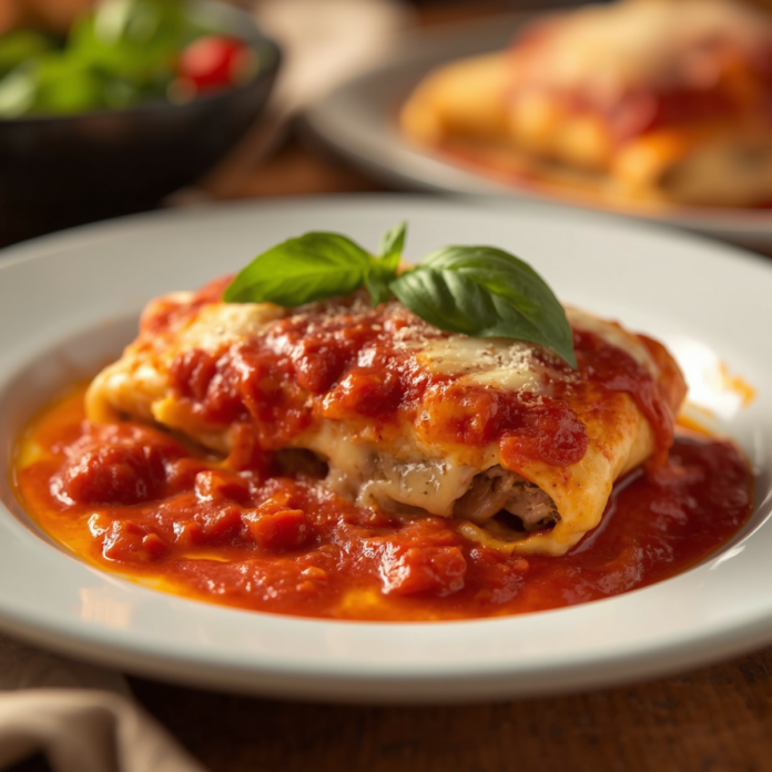 High Protein Lasagna Stuffed Chicken Recipe