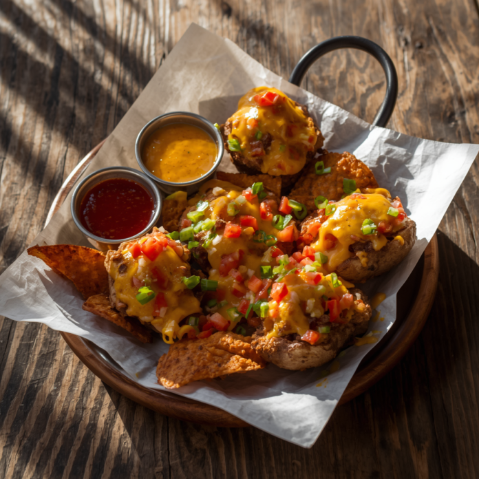 Loaded Cheesy Taco Potatoes Recipe