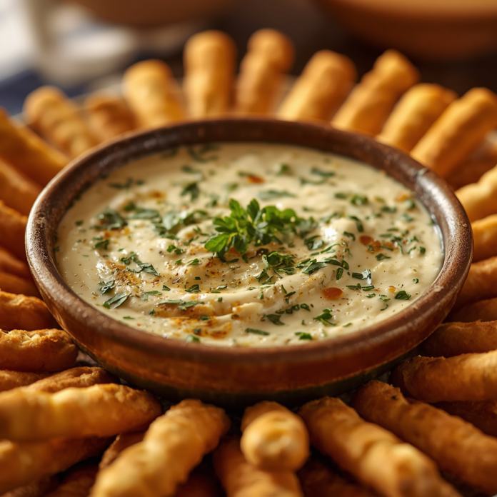 White Pizza Dip Recipe Party Appetizer