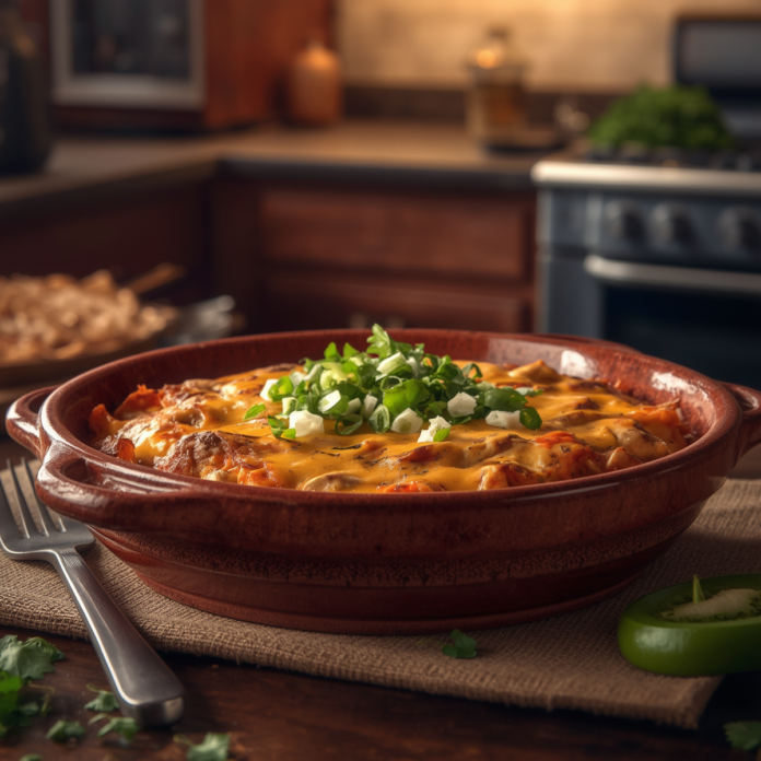 30-Minute Cheesy Chicken Enchilada Casserole Recipe